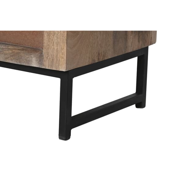 Skænk Home ESPRIT Brun Sort Sølvfarvet 80 x 38 x 80 cm