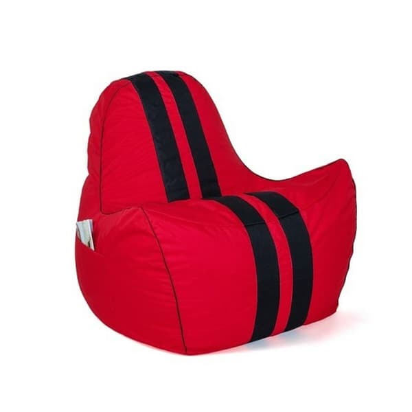 Puf GO GIFT Sort Rød Oxford tejido antidesgarros 140 x 100 x 100 cm 140 x 100 cm