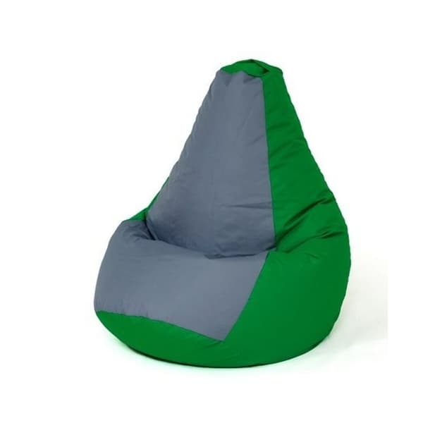 Puf GO GIFT Grøn Grå 105 x 80 cm Pære