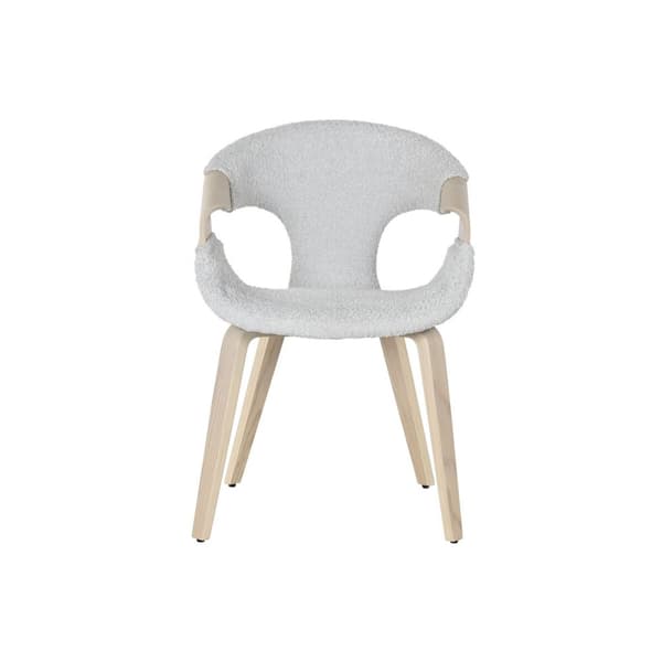 Ruokatuoli Home ESPRIT Harmaa Polyesteri Puu 55,5 x 67,5 x 80,5 cm