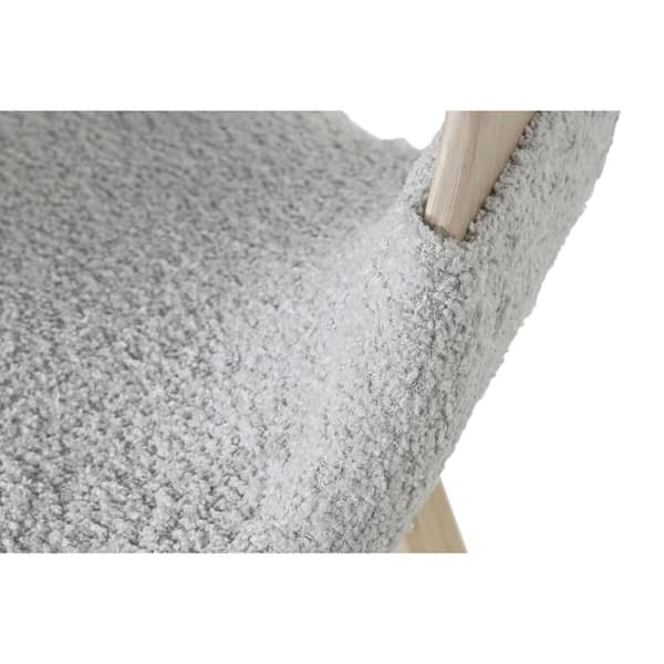 Ruokatuoli Home ESPRIT Harmaa Polyesteri Puu 55,5 x 67,5 x 80,5 cm