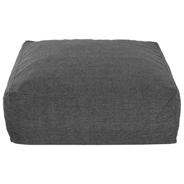 Puff Home ESPRIT Grå 87 x 87 x 32 cm