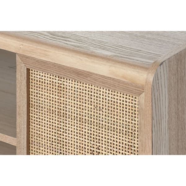 TV-kalusteet Home ESPRIT Luonnollinen Rottinki Paolownia wood 120 x 35 x 54 cm