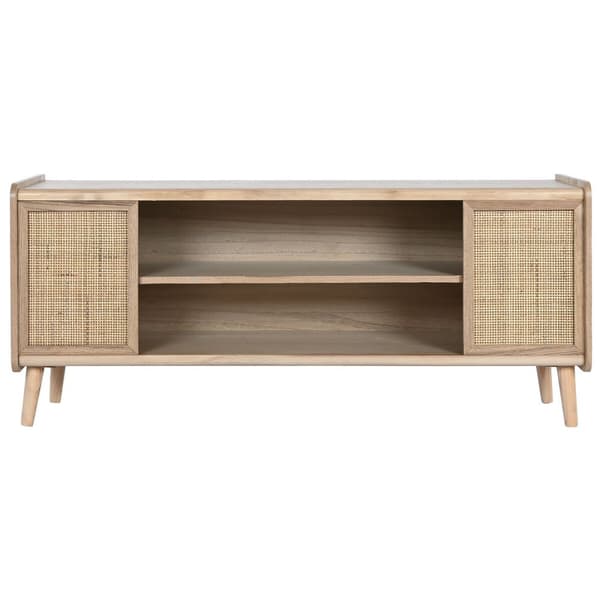 TV-kalusteet Home ESPRIT Luonnollinen Rottinki Paolownia wood 120 x 35 x 54 cm