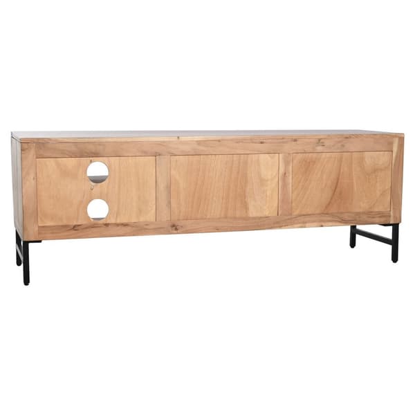 TV-möbler Home ESPRIT Brun Svart Metall Akaciaträ 145 x 40 x 52 cm