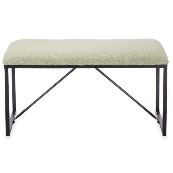 Bänk Gift Decor TR23063-3 Grön Metall Tyg 81 x 42 x 38 cm