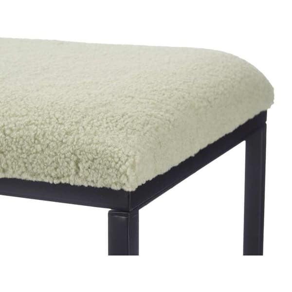 Bänk Gift Decor TR23063-3 Grön Metall Tyg 81 x 42 x 38 cm