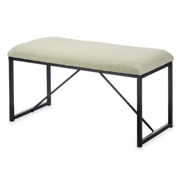 Bänk Gift Decor TR23063-3 Grön Metall Tyg 81 x 42 x 38 cm