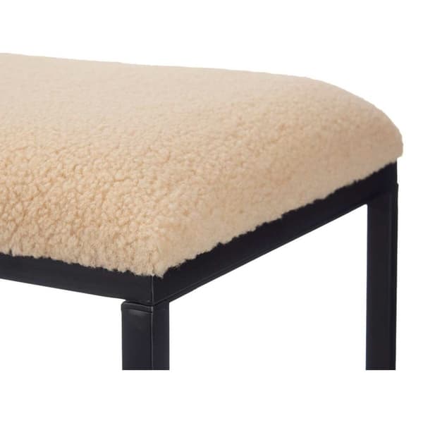 Benk Gift Decor TR23063-2 Beige Metall Klut 81 x 42 x 38 cm