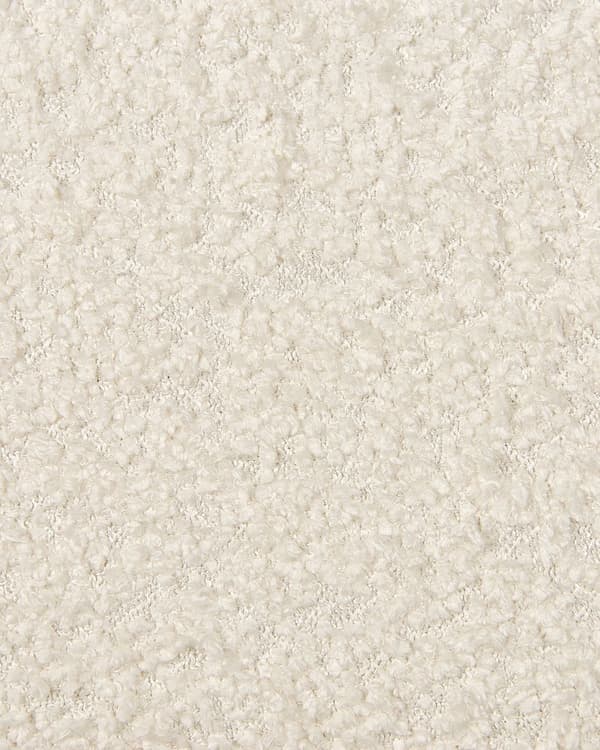 Svingbar Lenestol Off-White Boucle-sete Armlener i Retrostil Metallben
