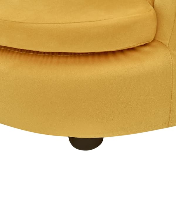 Fåtölj Gul Sammetsklädsel med Armstöd Barnrumsmöbler Stol för Barn Modern Design Kronform Barnrum Barnkammare Lekrum Barnmöbler