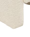 Miniatyrbilde 8 av 9: Lenestol Off-White Boucle Sitteplass Metallben Uten Armlener Retro stil