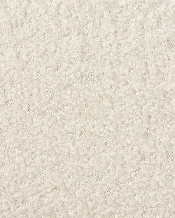 Lenestol Off-White Boucle Sitteplass Metallben Uten Armlener Retro stil