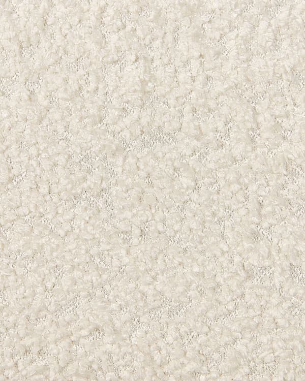 Lenestol Off-White Boucle Sitteplass Metallben Uten Armlener Retro stil