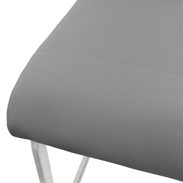 Set om 2 matsalsstolar med ryggstöd och svart konstläderklädsel ML-Design