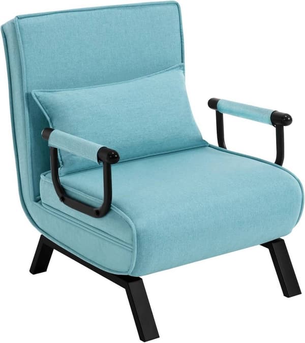 Rootz Cabriolet Sengestol - 3 i 1 Sovesofa - Foldestol - Justerbart ryglæn - Højelastisk skum - Kompakt design - 65 cm x 78 cm x 75 cm