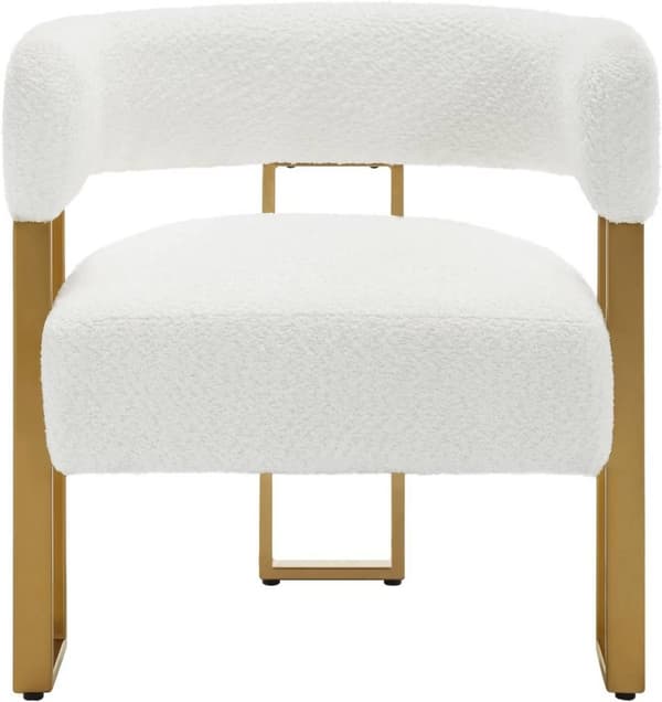 Rootz Chenille Fabric Lounge Chair - Relax Chair - Polstret lænestol - Ergonomisk ryglæn - 67,5 cm x 70 cm x 60 cm