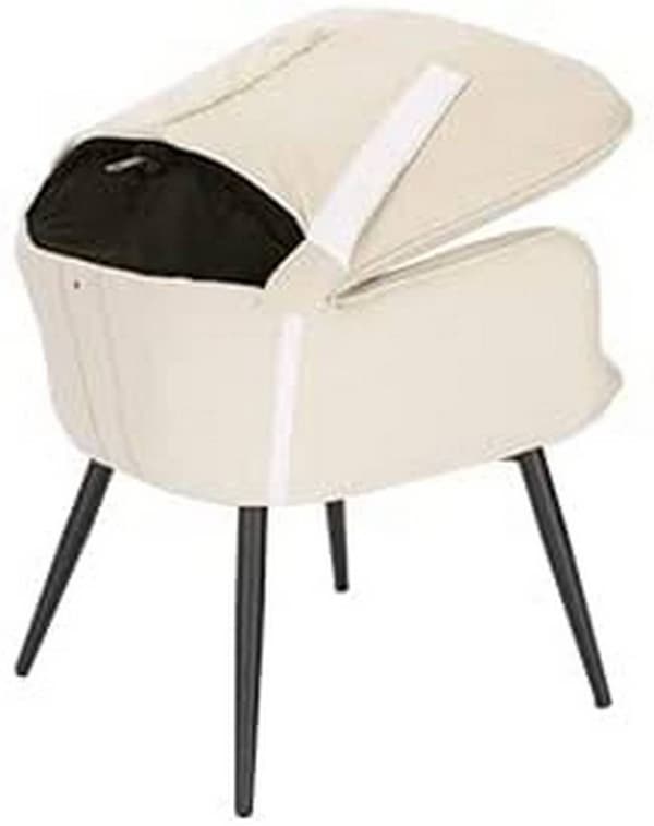 Rootz Relax Stolset - Wing Lounge Chair - TV-stol - Manchester Klädd - Metallstomme - Fotpall - Stilren design - 99 cm x 44 cm x 60 cm