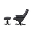 Miniatyrbillede 3 af 7: Sven lænestol recliner PU kunstlæder sort.