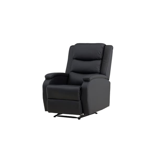 Bengt lænestol recliner PU kunstlæder sort.