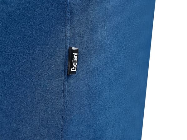 Sjeselong Marineblå Fløyel Polyester Venstrevendt Ekstra pynteputer Ben i mørkt tre Moderne design Stue
