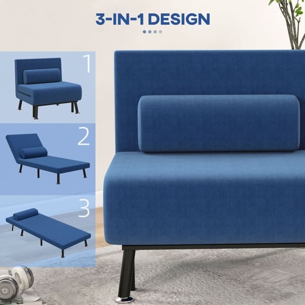 Rootz Cabriolet Sovesofa - Sammenklappelig sovestol - Transportabel gæsteseng - Art Nouveau Design - Kompakte mål - 75 cm x 70 cm x 75 cm