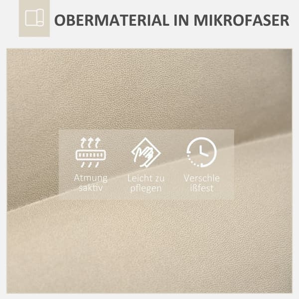Rootz Golvsittdyna - Golvstol - Roterande stol - Andningsskydd - 62cm x 70cm x 95cm - Beige - Stålstomme - Tuftad design