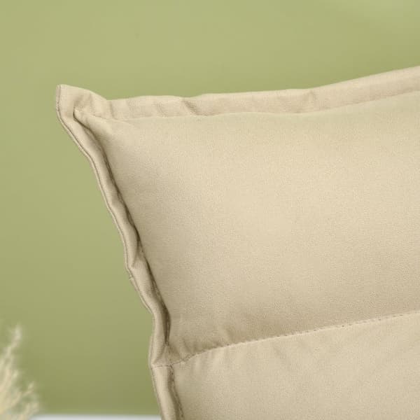 Rootz Golvsittdyna - Golvstol - Roterande stol - Andningsskydd - 62cm x 70cm x 95cm - Beige - Stålstomme - Tuftad design