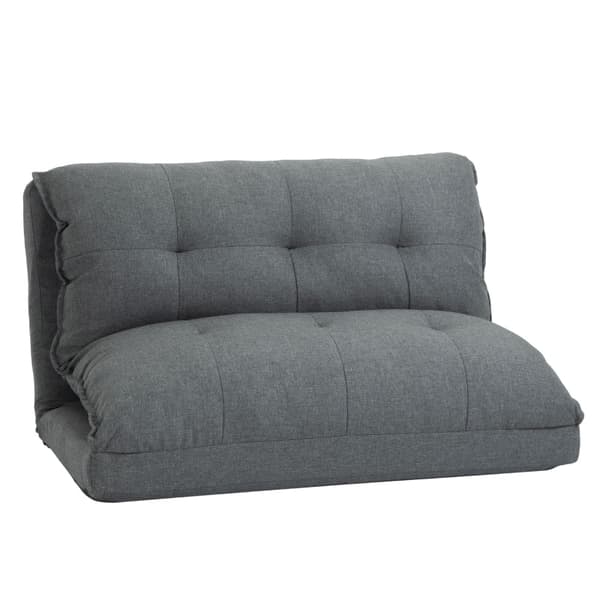Rootz Elegant Grey Chauffeuse Gulvsofa - Justerbar afslappende stol - Læselænestol - Metalstruktur - 100L x 71W x 54H cm