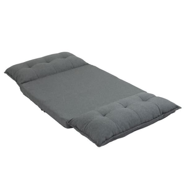 Rootz Elegant Grey Chauffeuse Gulvsofa - Justerbar afslappende stol - Læselænestol - Metalstruktur - 100L x 71W x 54H cm