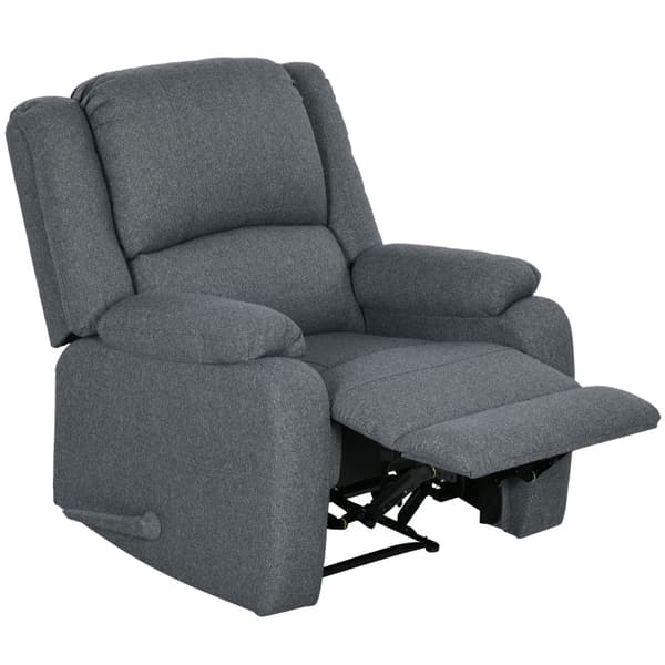 Rootz vilstol - Justerbar fåtölj - Bekväm fåtölj - Tjock stoppning - Stålstomme - Mörkgrå - 87cm x 96cm x 98cm