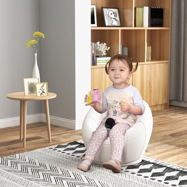 Rootz Kids stoppad fåtölj - Barnstol - Roterande bas - Tjock stoppning - Söt design - 60cm x 56cm x 48cm
