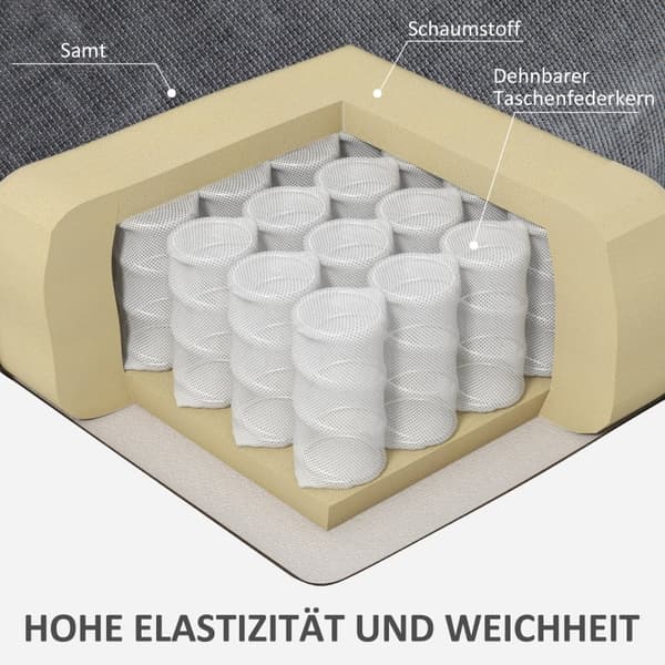Rootz Liggstol - Tv-fåtölj - Avslappningsstol - 135° justerbart ryggstöd - Förlängt fotstöd - Sväng- och gungfunktioner - Mörkgrå - 88cm x 96cm x 108c