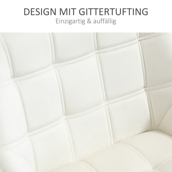 Rootz Scandinavian Style Lounge Chair - Lässtol - Sammetstoppad stol - Modern design - Tjock vaddering - 67cm x 61,5cm x 71cm