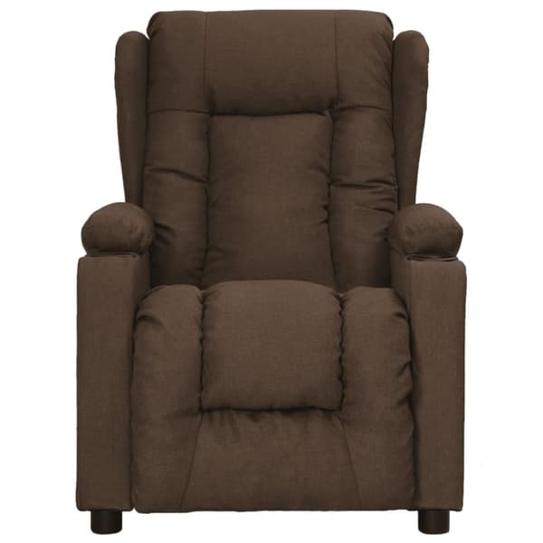 Reclinerfåtölj brun tyg