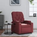 Miniatyrbild 1 av 2: Reclinerfåtölj vinröd konstläder