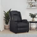 Miniatyrbild 1 av 2: Reclinerfåtölj svart konstläder