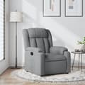 Miniatyrbild 1 av 2: Reclinerfåtölj ljusgrå tyg