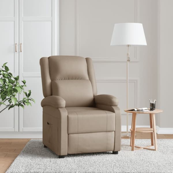 Reclinerfåtölj cappuccino konstläder