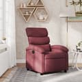 Miniatyrbild 1 av 2: Reclinerfåtölj vinröd tyg
