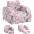 Miniatyrbillede 10 af 10: Rootz Kids Flamingo Lænestol - Børnesofa - Transformerende sæde - Sammenklappelig seng - Hyggeligt betræk - Bærbart design - 46,5 cm x 93 cm x 28,5 cm