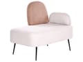 Miniatyrbilde 4 av 10: Sjeselong Beige Brun Polyesterstoff Høyrevendt Minimalistisk stil Stue