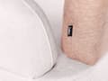 Miniatyrbilde 7 av 10: Sjeselong Beige Brun Polyesterstoff Høyrevendt Minimalistisk stil Stue