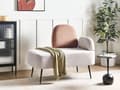 Miniatyrbilde 2 av 10: Sjeselong Beige Brun Polyesterstoff Høyrevendt Minimalistisk stil Stue
