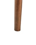 Miniatyrbilde 7 av 8: Lenestol Beige Polyester Stoff Lin Polstring Retro Design Mørkt Tre Ramme Armlener Stue