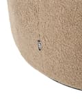 Miniatyrbilde 9 av 10: Lenestol Taupe Boucléstoff Svart base Svingbar 360-graders rotasjon Retro Glam Hvilestol Stue Soverom