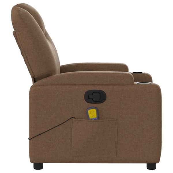 massagestol stof brun