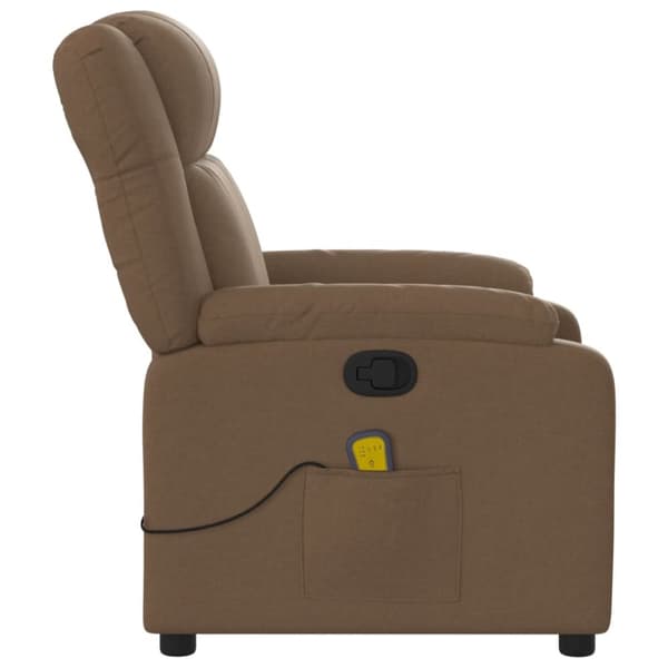 massagestol stof brun