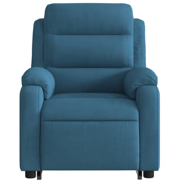 løftestol velour blå