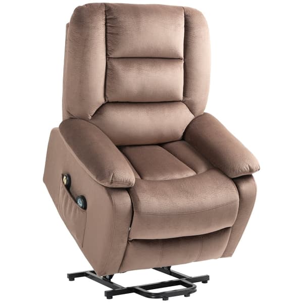 Rootz Elektrisk TV-stol - Liggstol - Massagefåtölj - Tjock vaddering - 135° justerbart ryggstöd - Fotstöd - 90W x 93D x 110H cm.